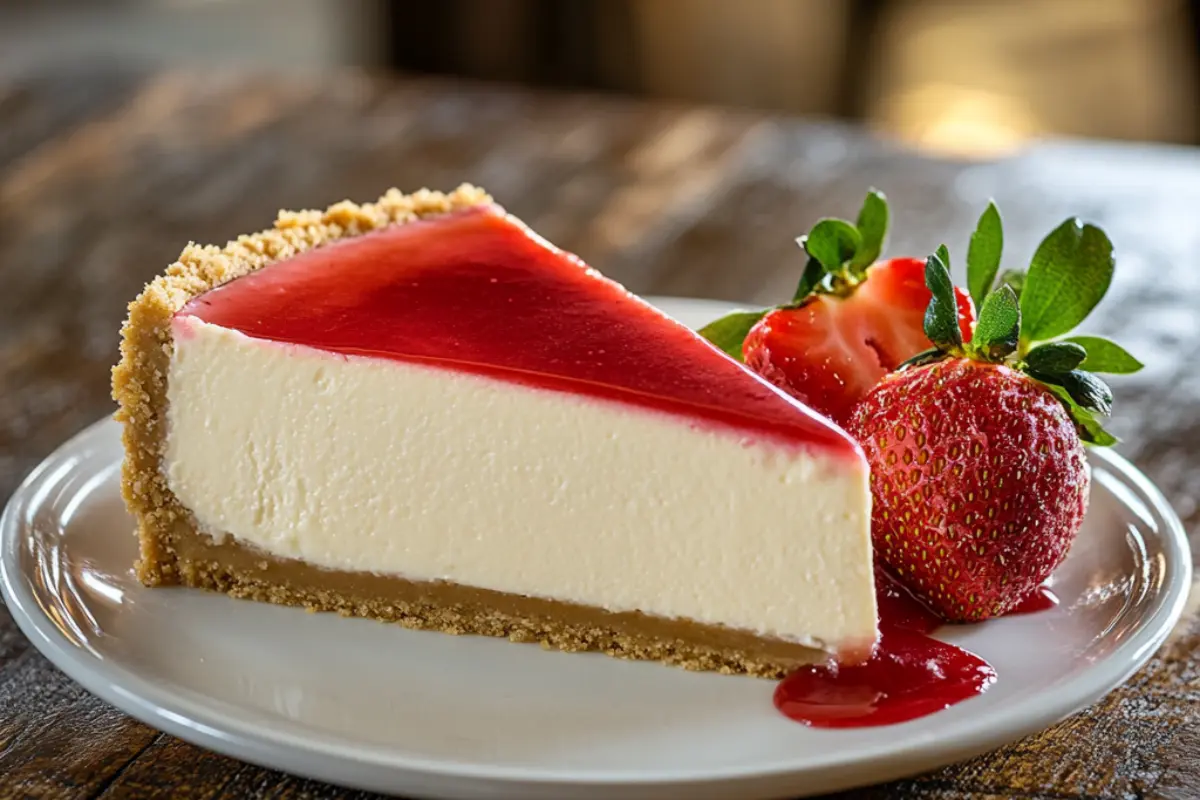 A classic New York-style cheesecake