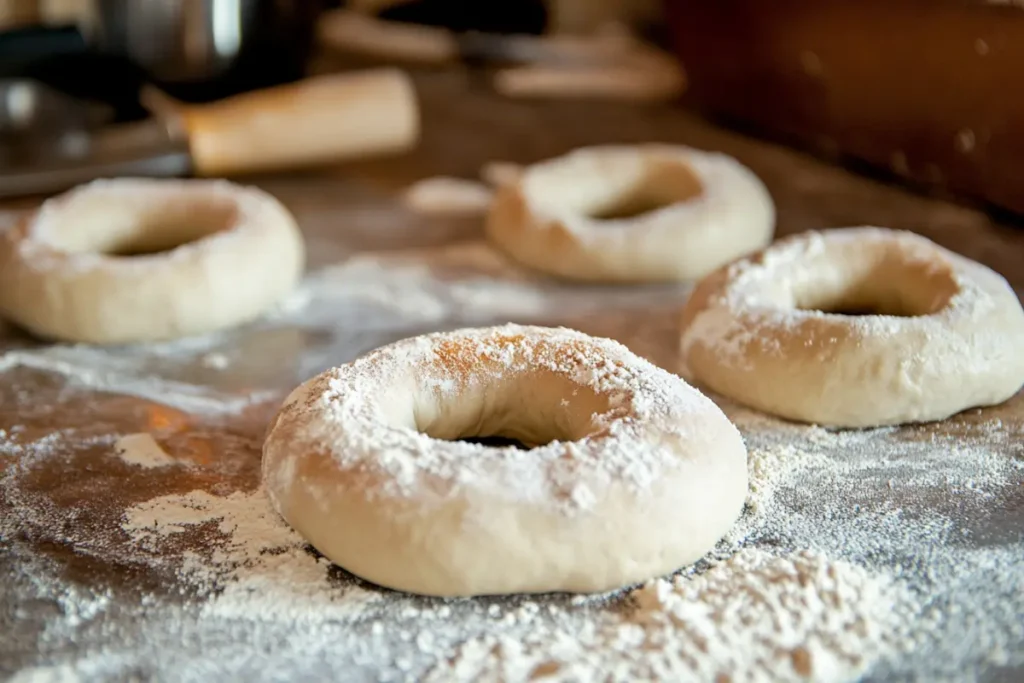 fresh bagel dough